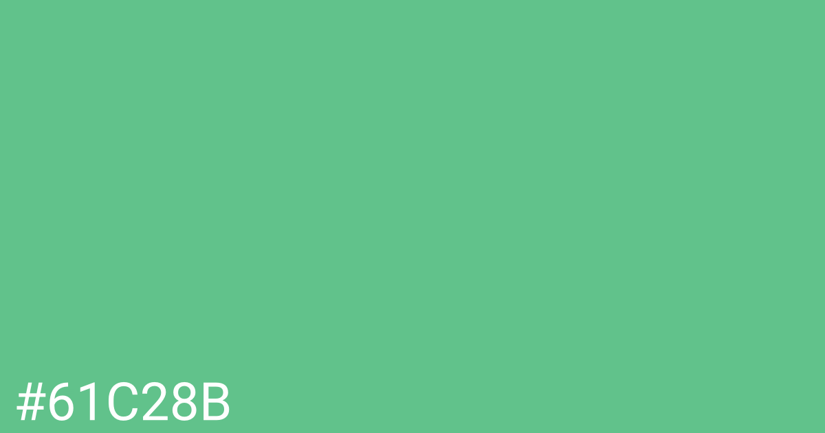 Hex color #61c28b graphic