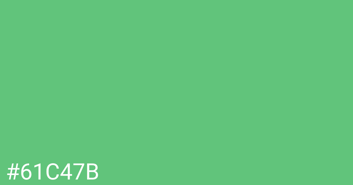 Hex color #61c47b graphic