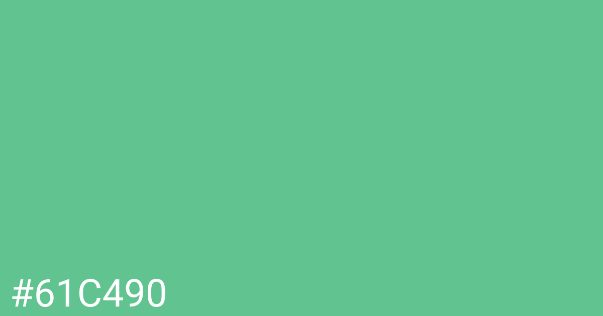 Hex color #61c490 graphic