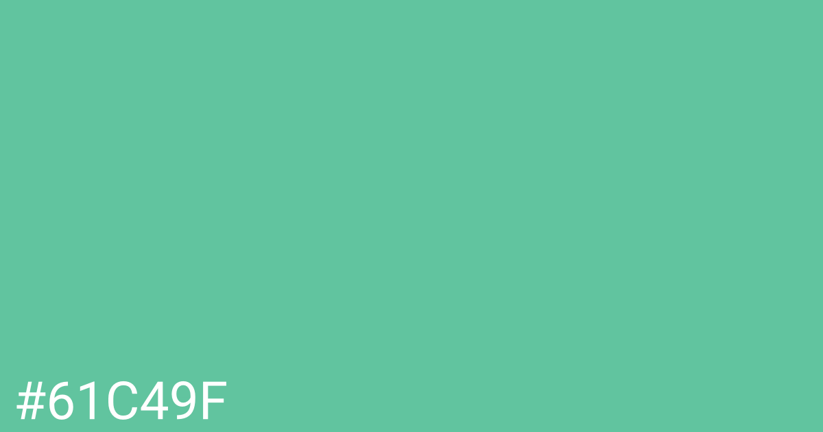 Hex color #61c49f graphic