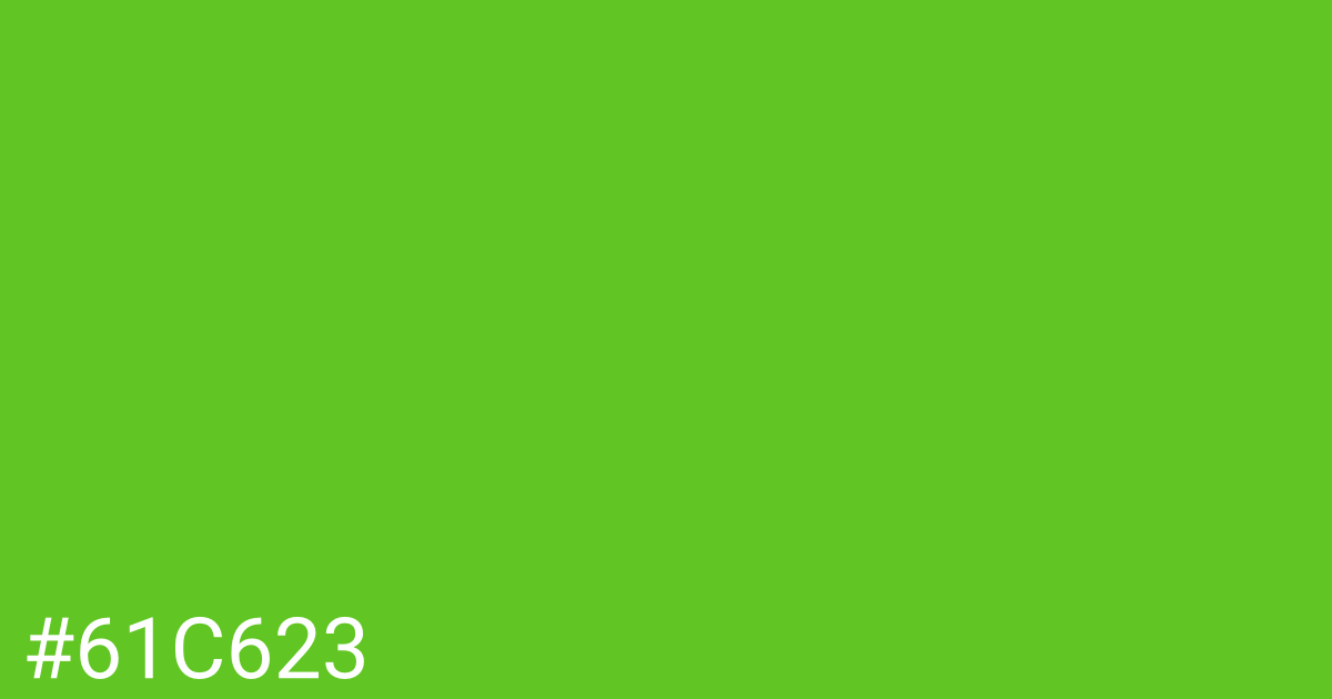 Hex color #61c623 graphic