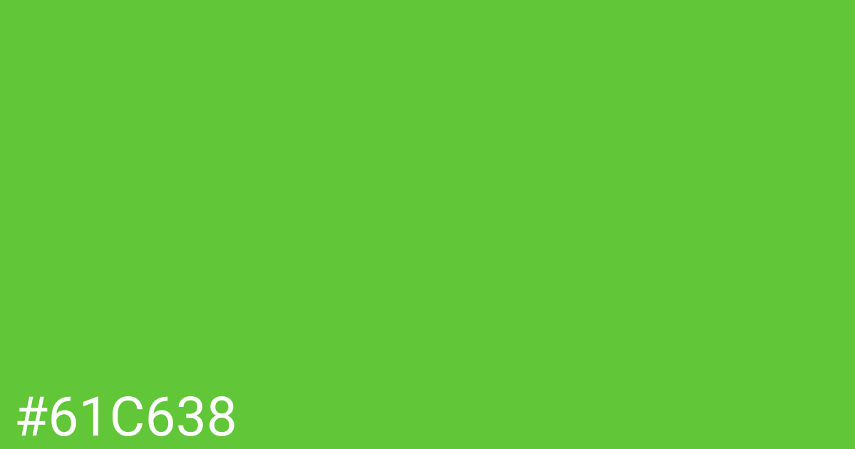 Hex color #61c638 graphic