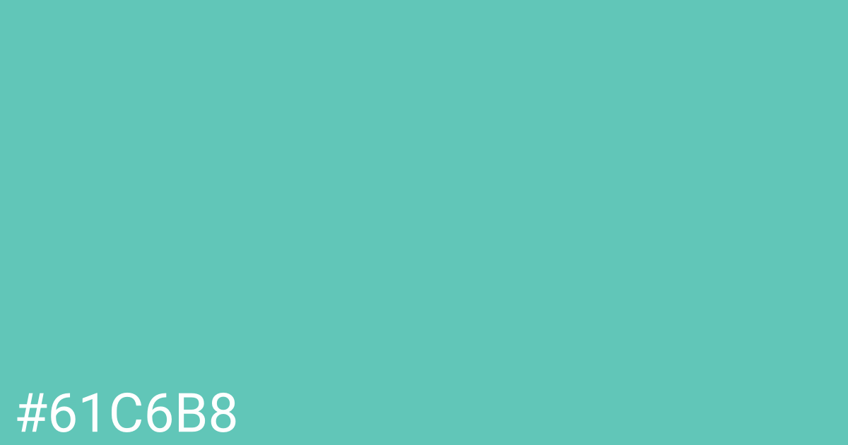 Hex color #61c6b8 graphic