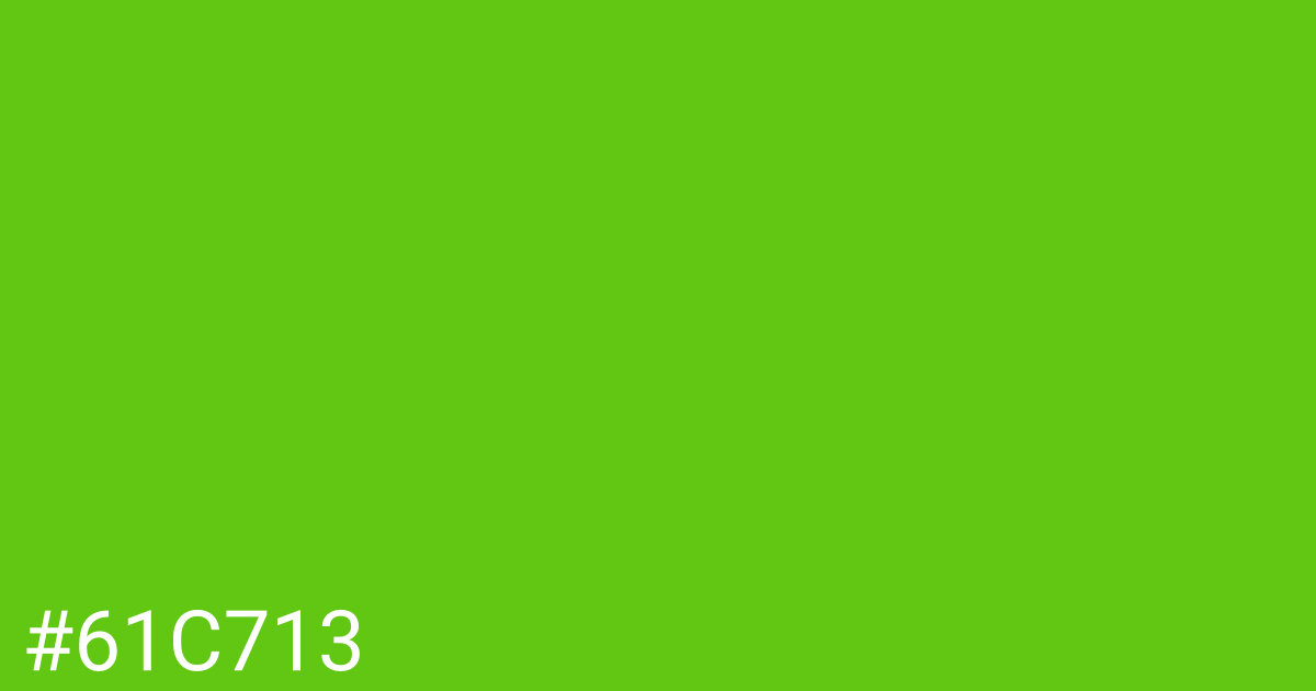 Hex color #61c713 graphic