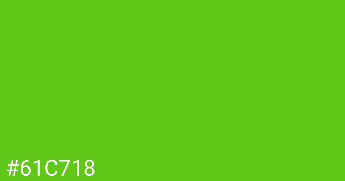 Hex color #61c718 graphic