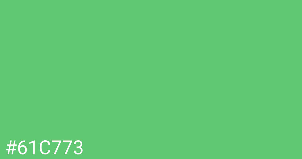 Hex color #61c773 graphic