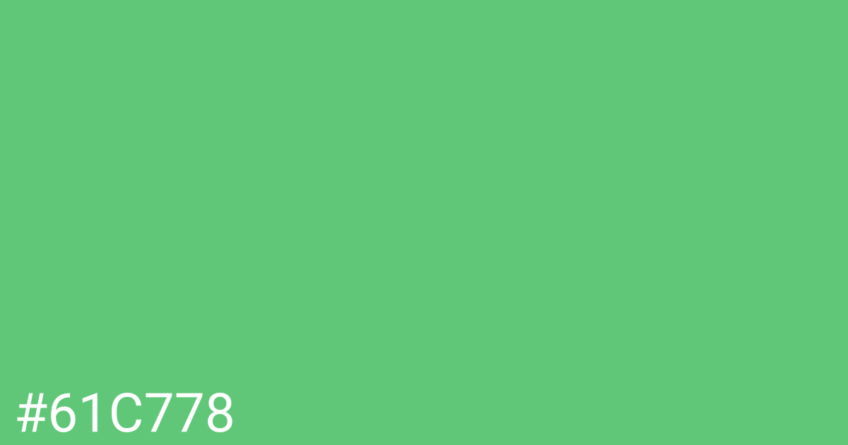 Hex color #61c778 graphic