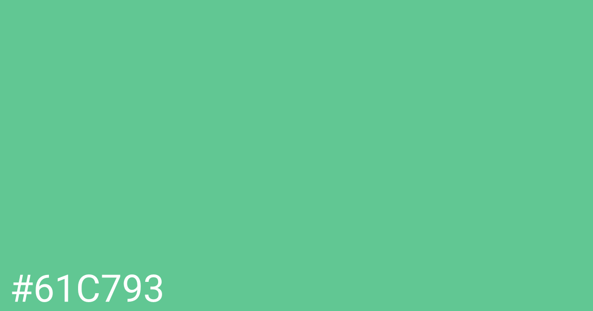 Hex color #61c793 graphic