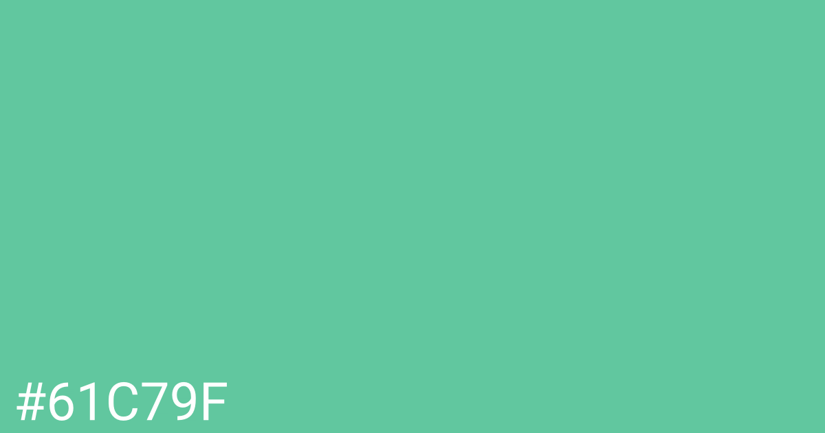 Hex color #61c79f graphic