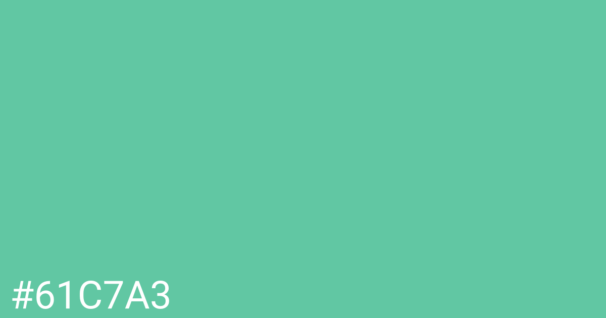 Hex color #61c7a3 graphic