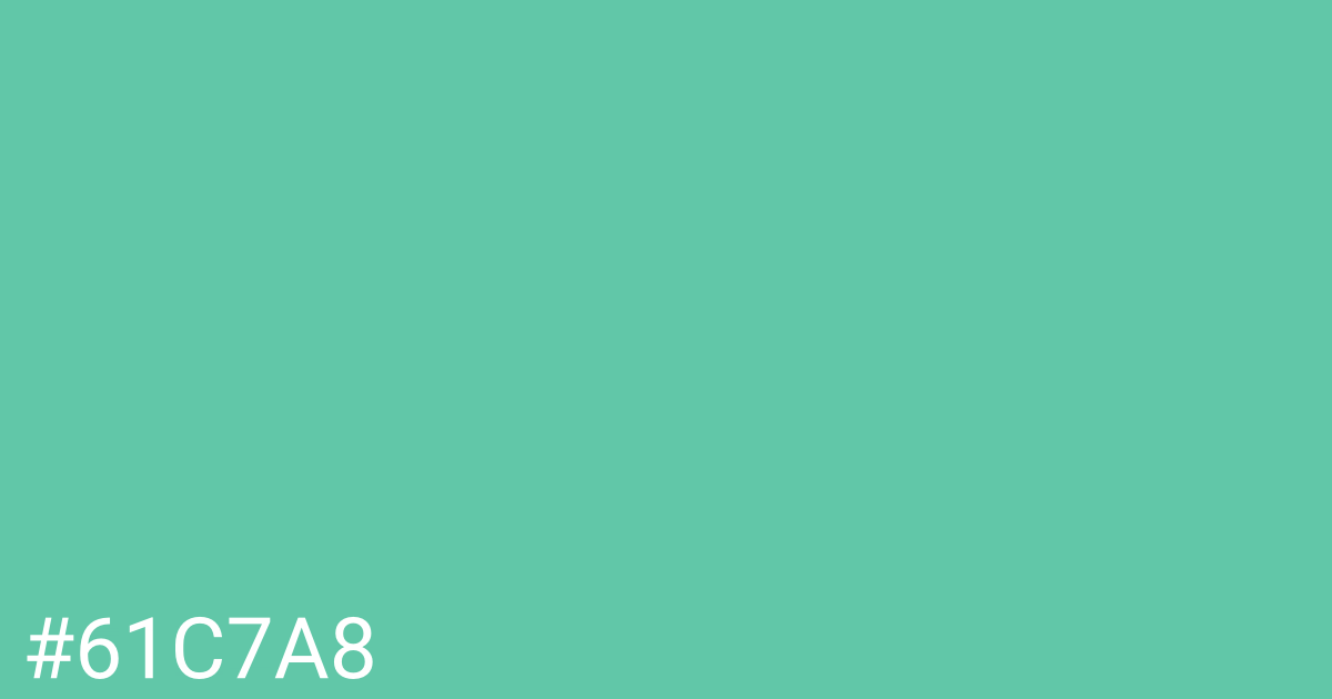 Hex color #61c7a8 graphic