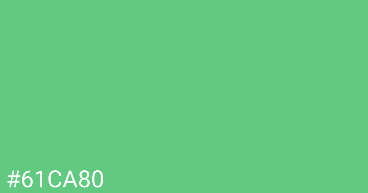 Hex color #61ca80 graphic