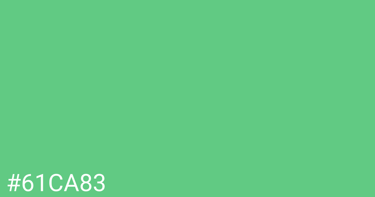 Hex color #61ca83 graphic