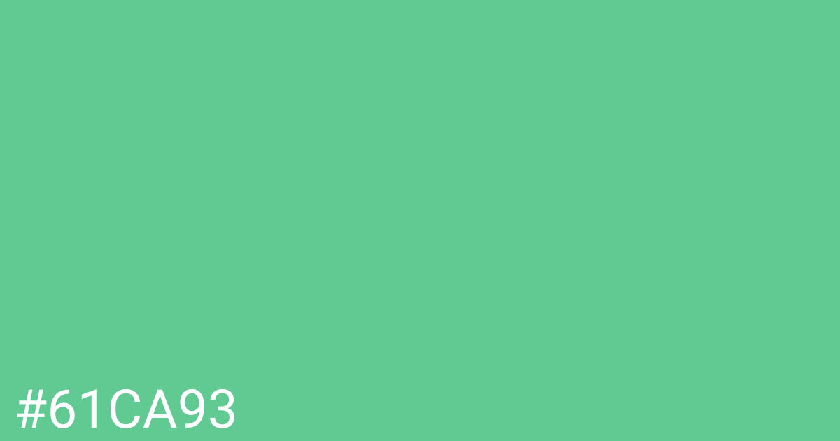 Hex color #61ca93 graphic