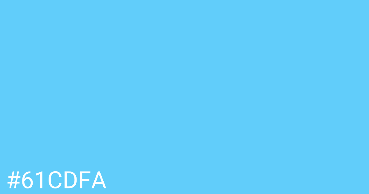 Hex color #61cdfa graphic