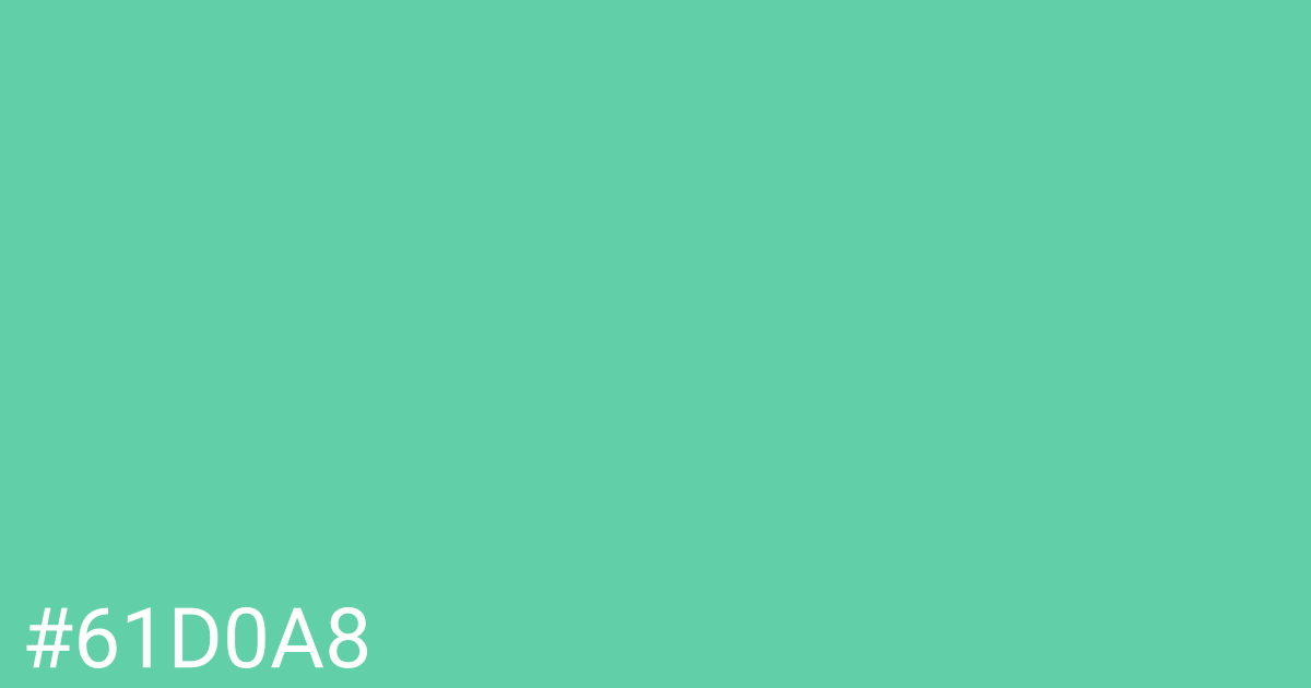 Hex color #61d0a8 graphic