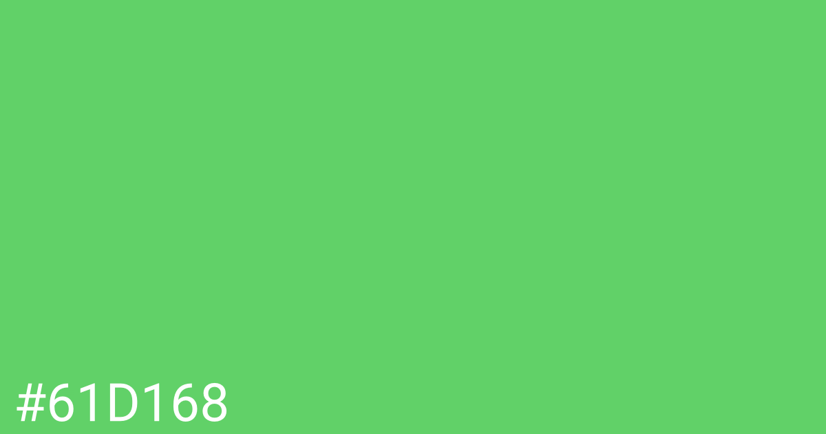 Hex color #61d168 graphic