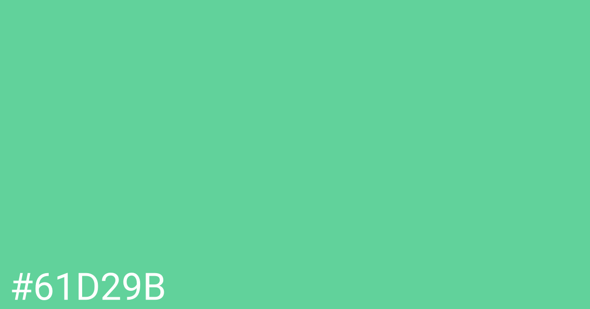 Hex color #61d29b graphic