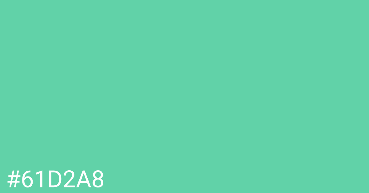 Hex color #61d2a8 graphic