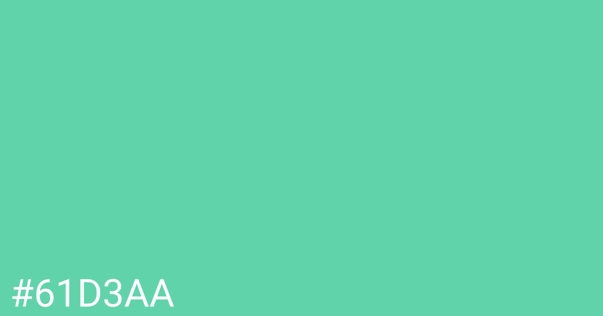 Hex color #61d3aa graphic