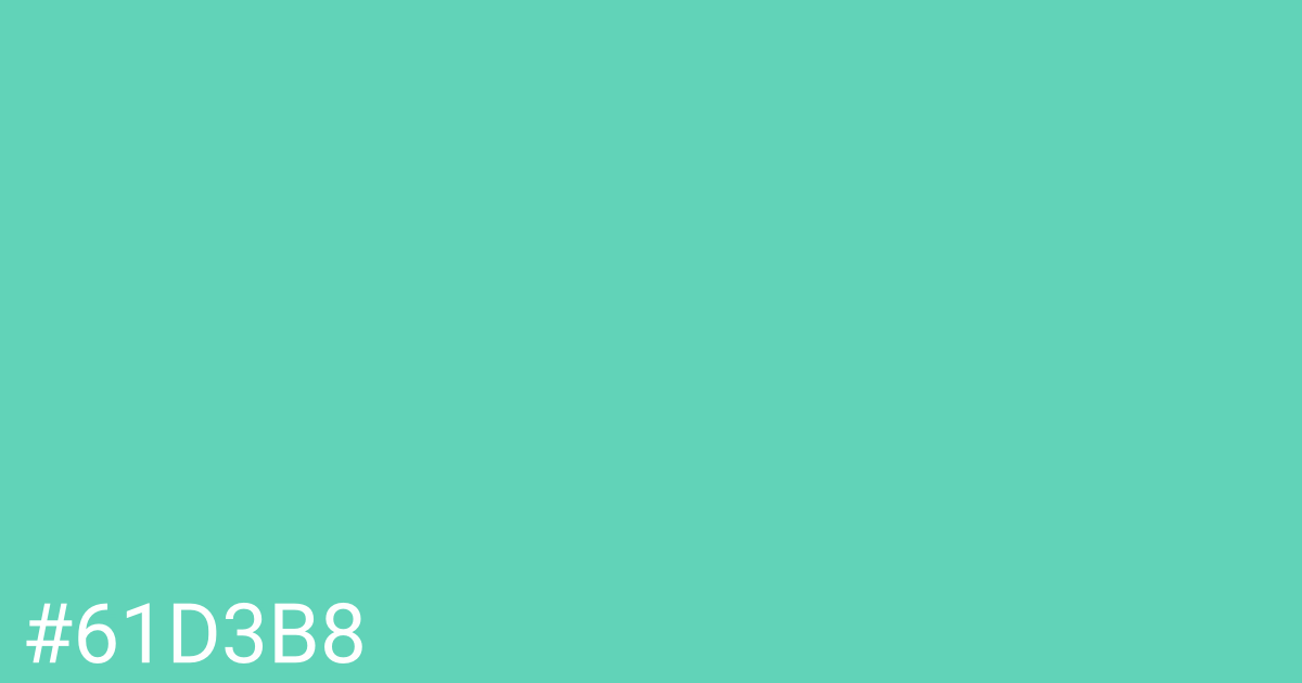 Hex color #61d3b8 graphic