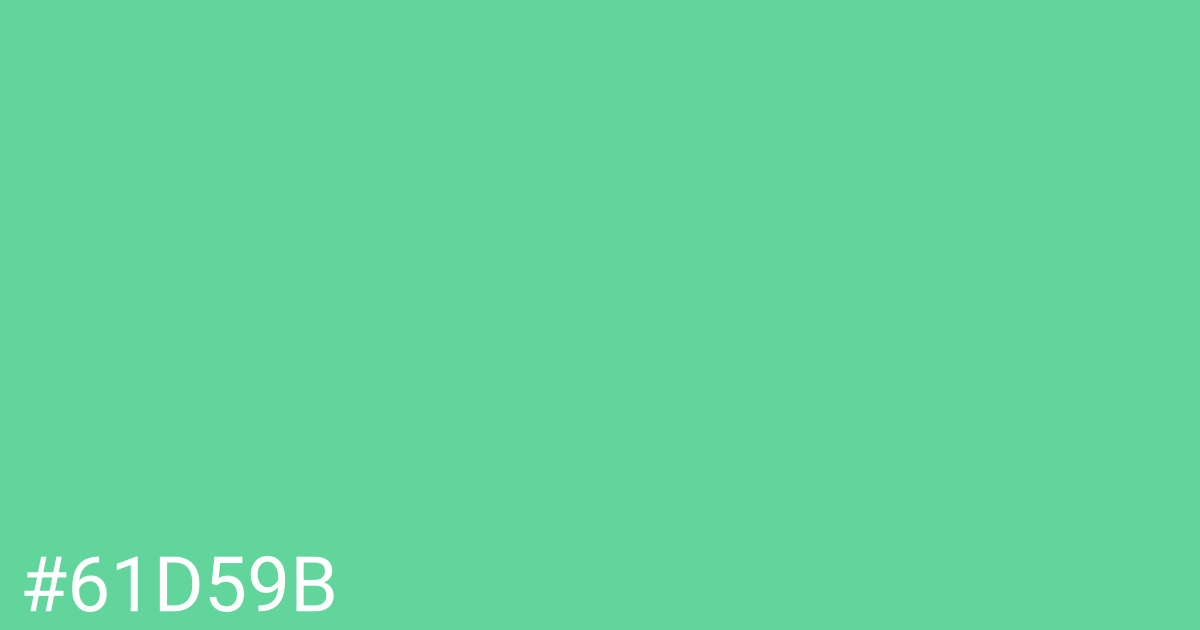 Hex color #61d59b graphic