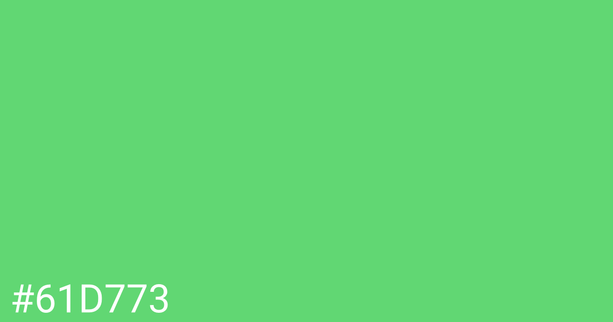 Hex color #61d773 graphic