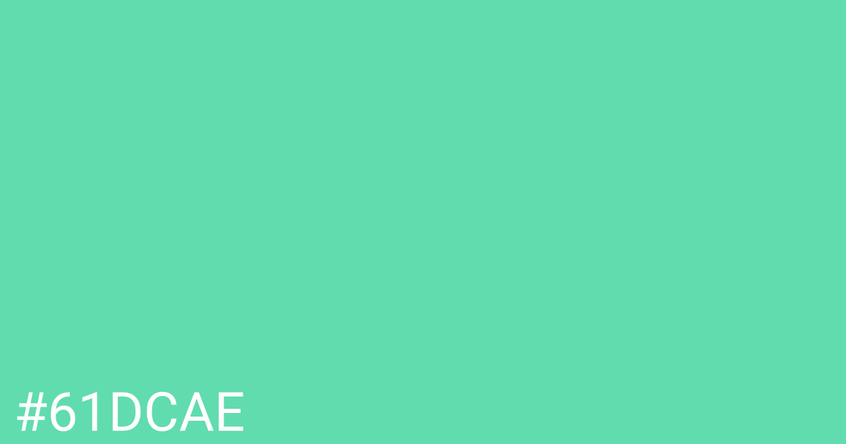 Hex color #61dcae graphic