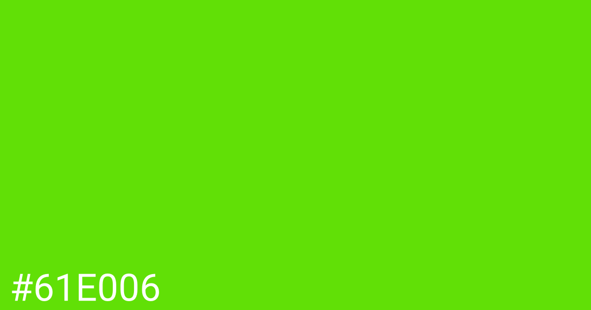 Hex color #61e006 graphic