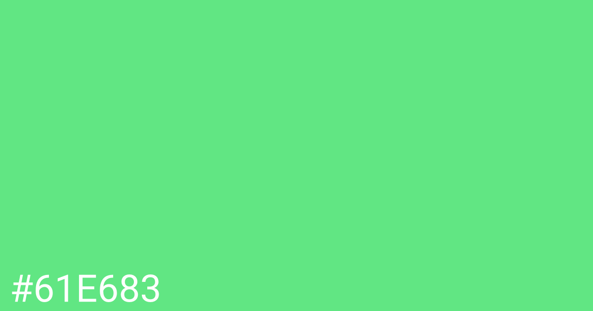 Hex color #61e683 graphic