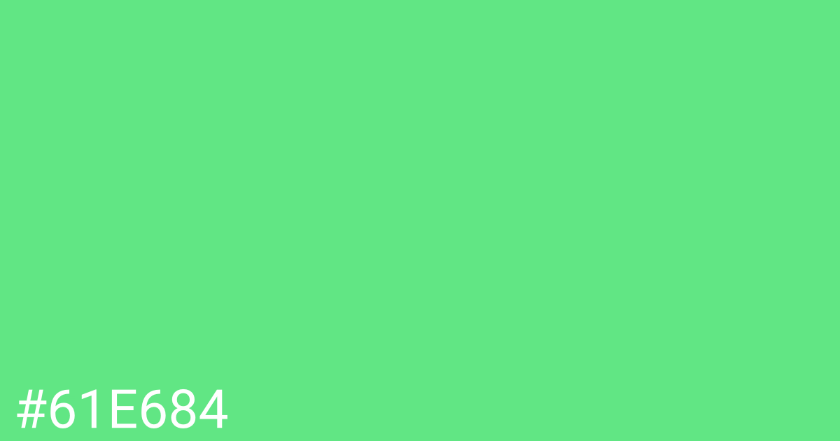 Hex color #61e684 graphic