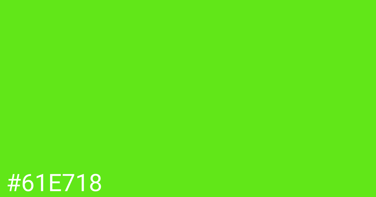 Hex color #61e718 graphic