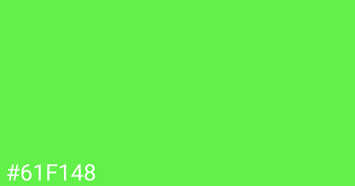 Hex color #61f148 graphic