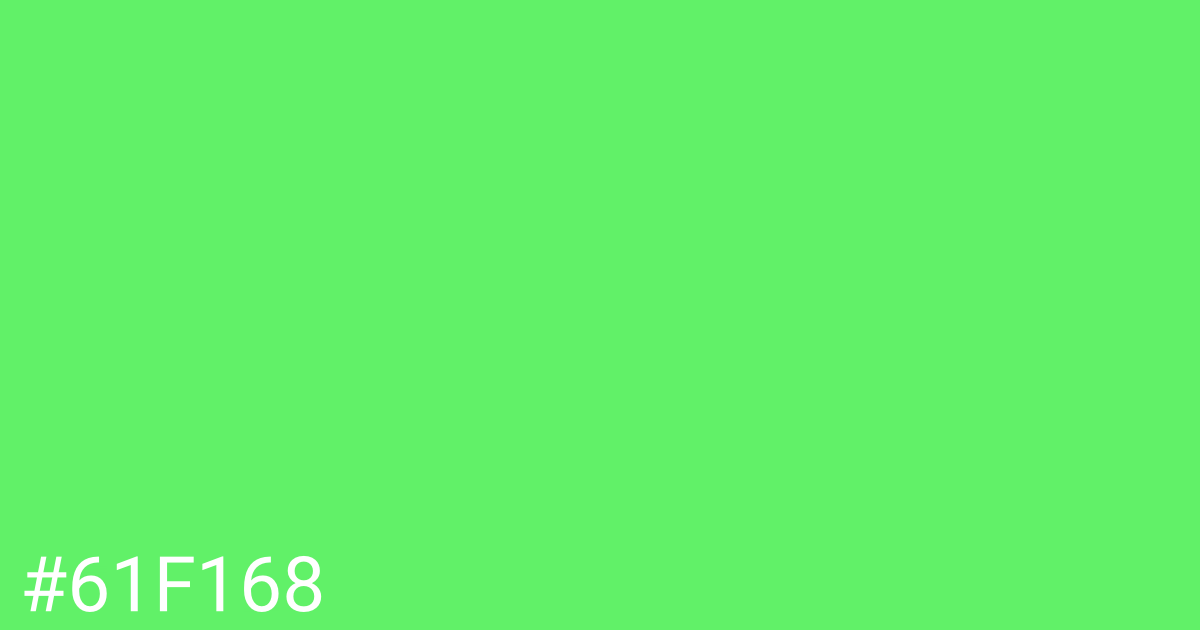 Hex color #61f168 graphic