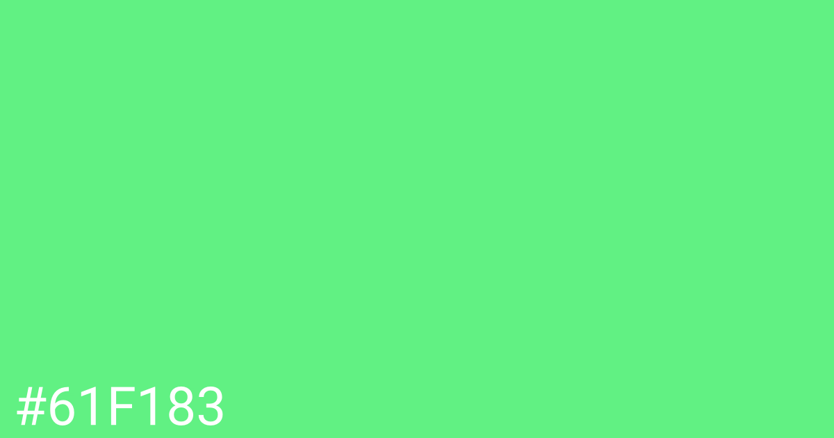 Hex color #61f183 graphic