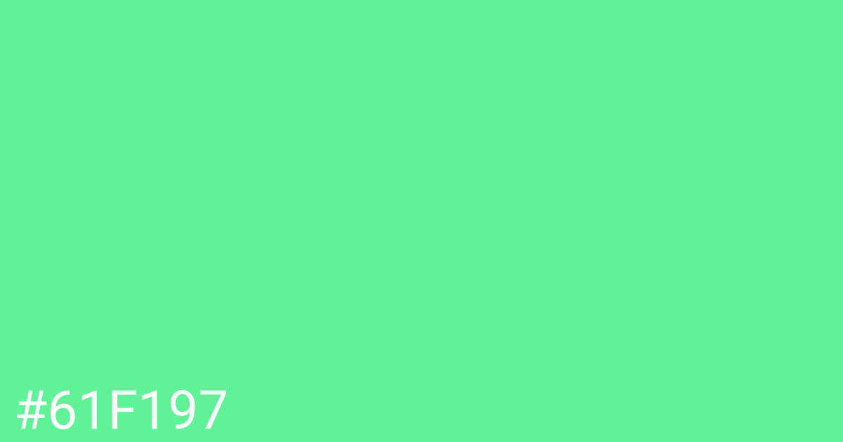Hex color #61f197 graphic
