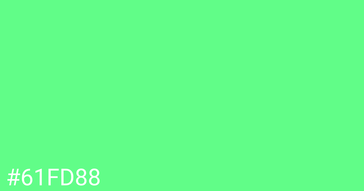 Hex color #61fd88 graphic