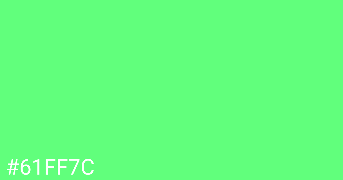 Hex color #61ff7c graphic