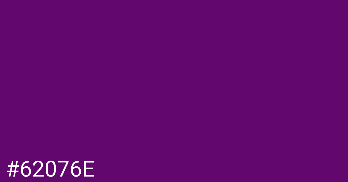 Hex color #62076e graphic