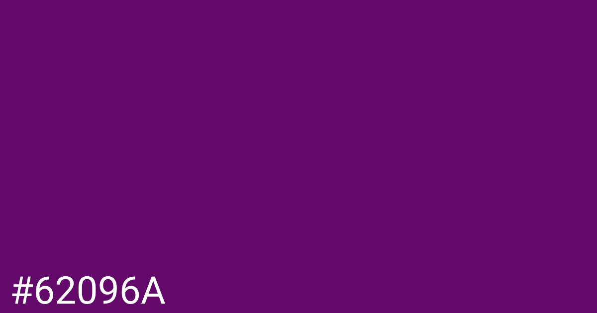 Hex color #62096a graphic
