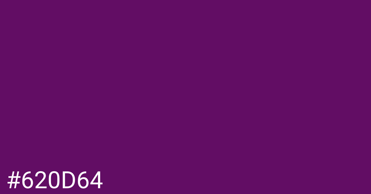 Hex color #620d64 graphic