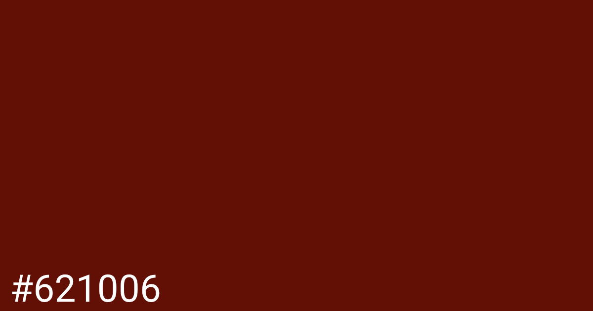 Hex color #621006 graphic