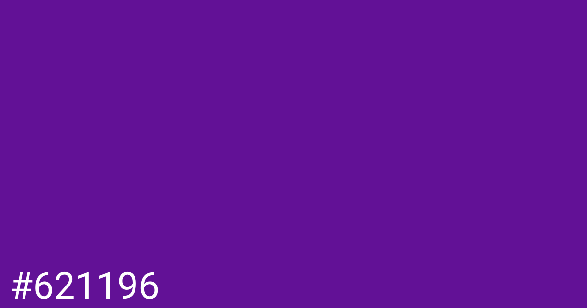 Hex color #621196 graphic