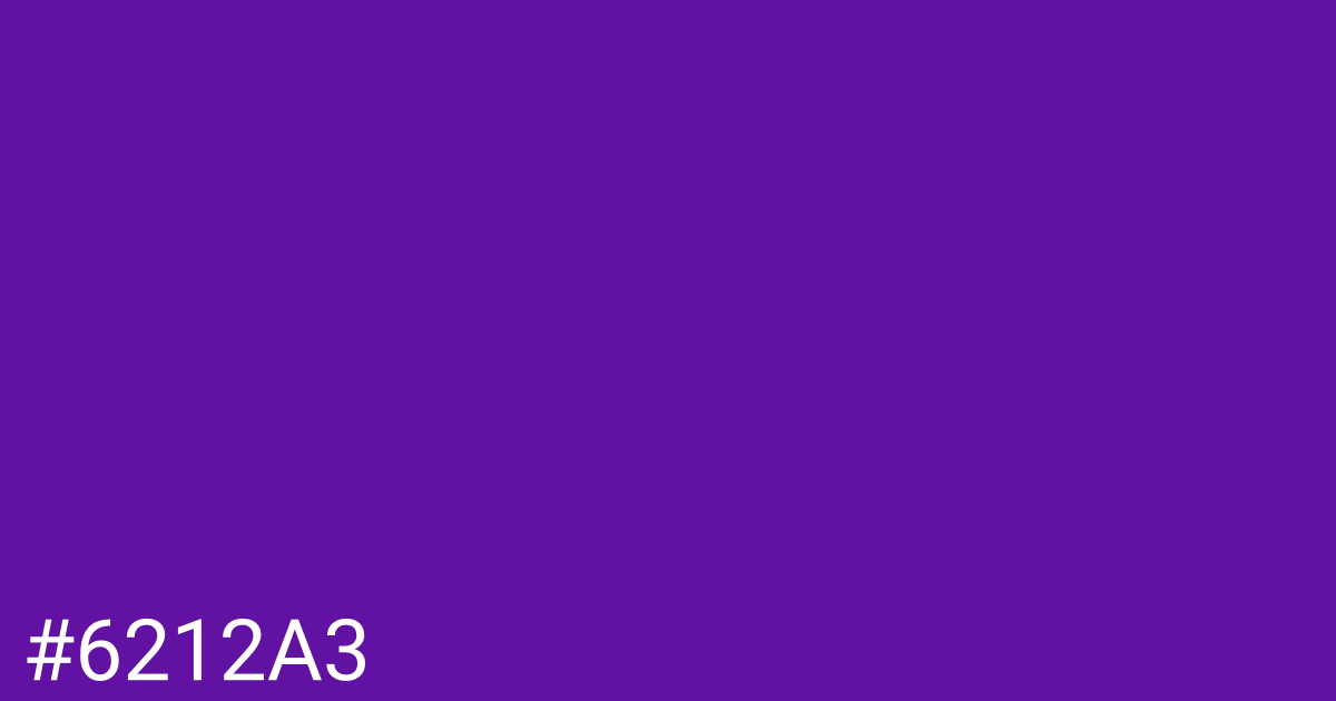 Hex color #6212a3 graphic