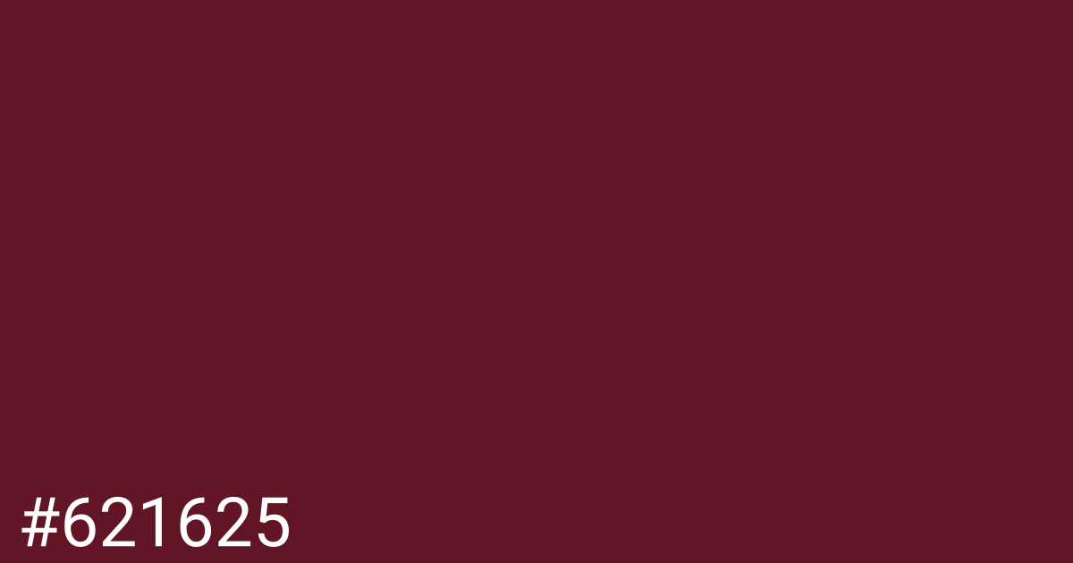 Hex color #621625 graphic