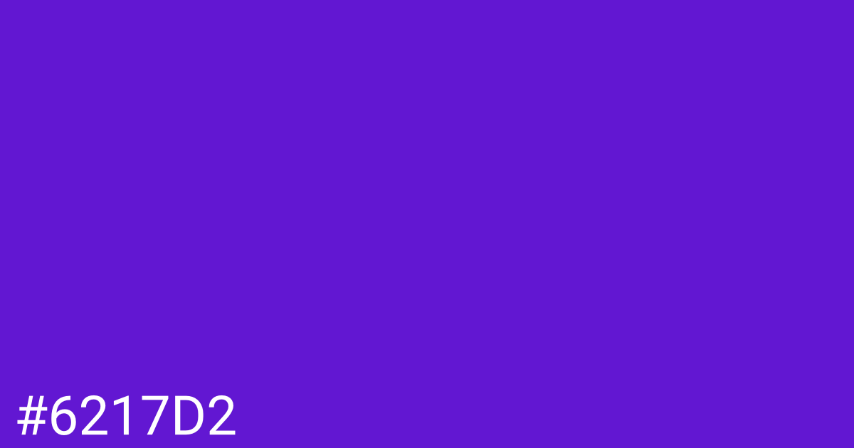 Hex color #6217d2 graphic