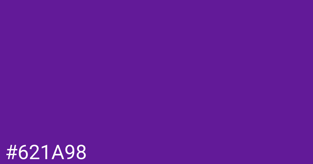 Hex color #621a98 graphic