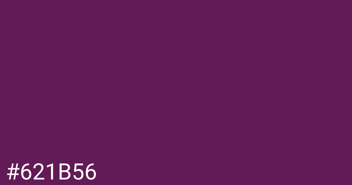 Hex color #621b56 graphic