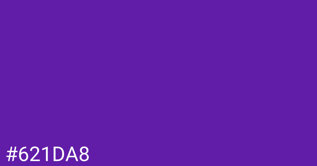 Hex color #621da8 graphic
