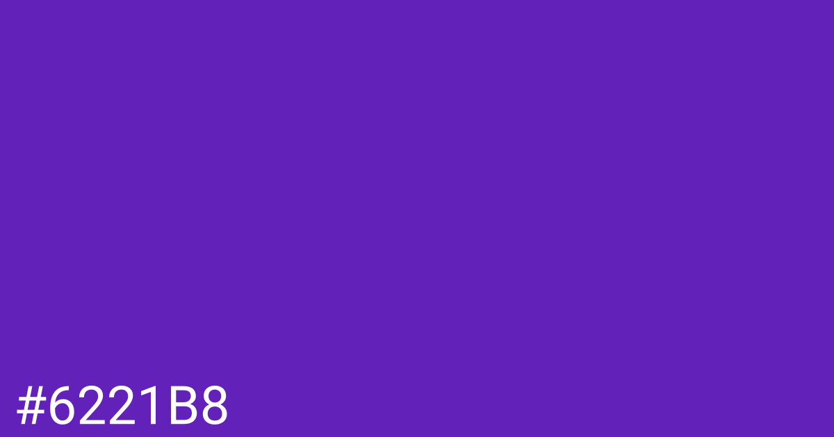 Hex color #6221b8 graphic